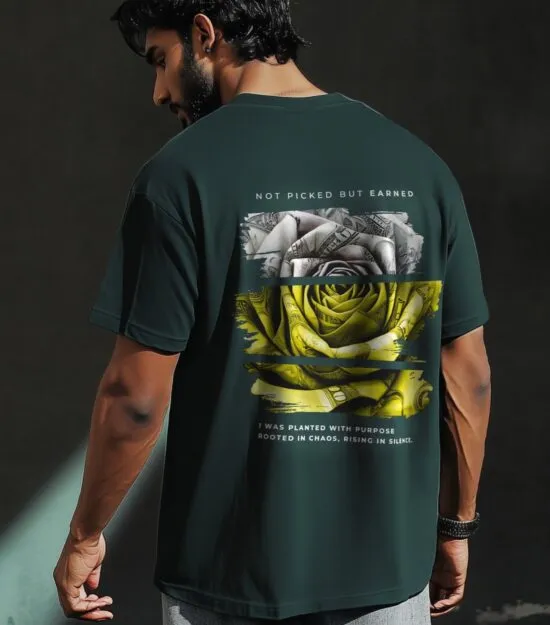 HUSTLE IN BLOOM T-SHIRT | OVERSIZED | UNISEX