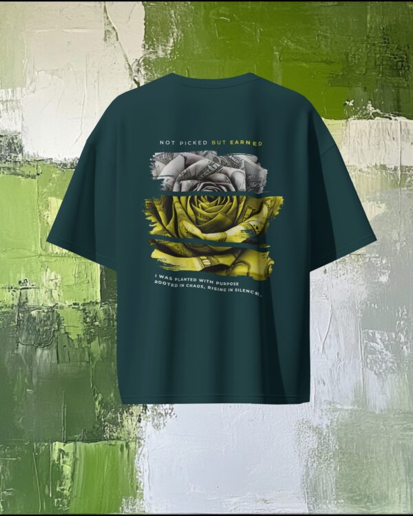 HUSTLE IN BLOOM T-SHIRT | OVERSIZED | UNISEX - Image 3