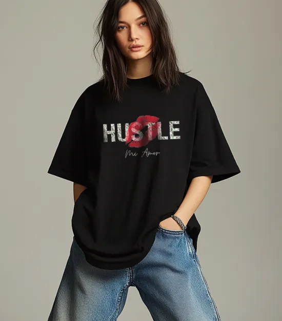 MI AMOR x HUSTLE T-SHIRT | OVERSIZED | UNISEX