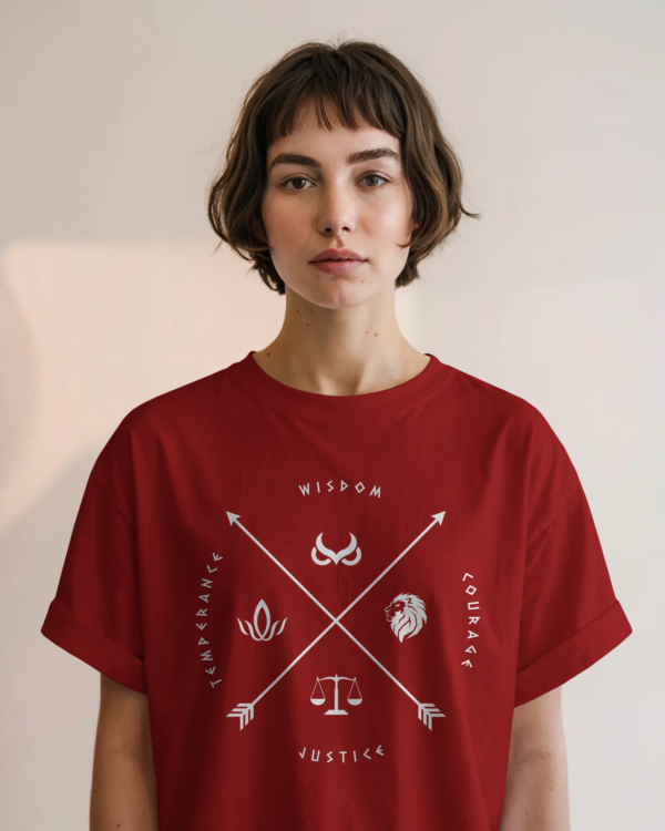 CARDINAL VIRTUE T-SHIRT | OVERSIZED | UNISEX