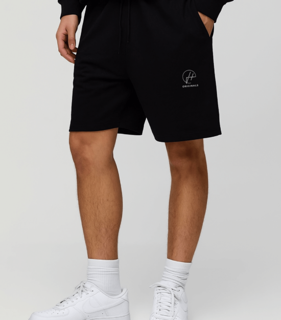 HUSTLERS BLACK SHORTS | UNISEX